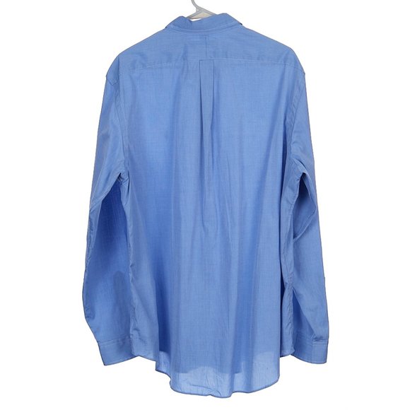 Ralph Lauren Cotton Blue Stretch Button Down Men's XL - Picture 7 of 7